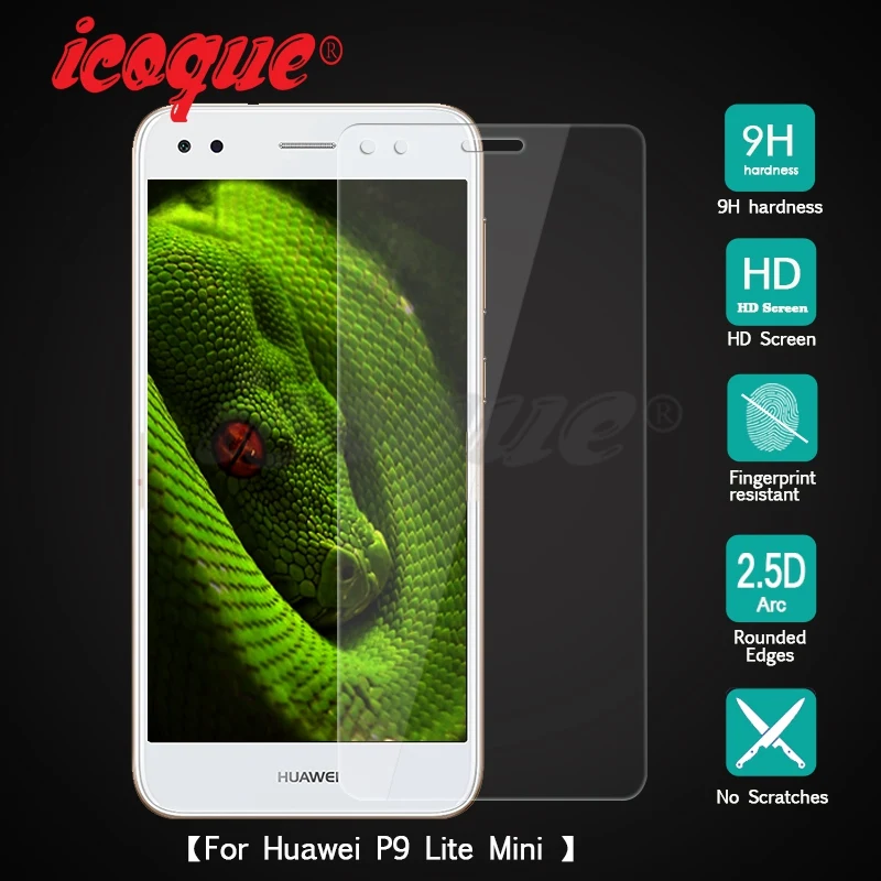 Icoque 9H 2.5D очки для Huawei P9 Lite Mini Закаленное стекло дисплея P9lite Защитное