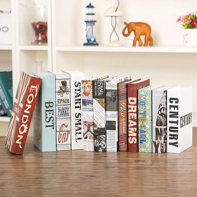 10 шт. имитация современной американской искусственной книги украшение окна