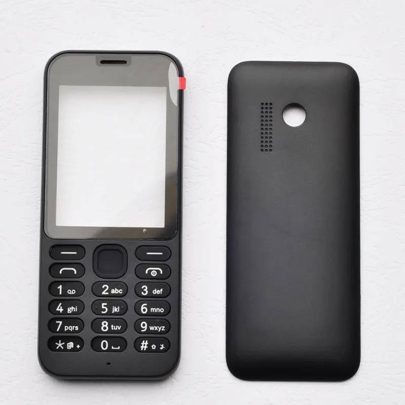BINYEAE новый полный корпус для Nokia 215 чехол с лицевой и передней рамкой со стеклом