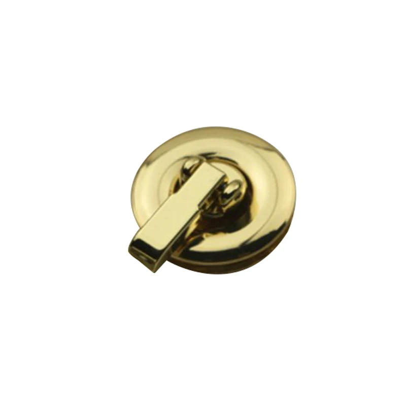 light gold 5 шт. круглые металлические поворотные замки защелкивающиеся для сумки женские Поворотный замок для сумок застежки застежка DIY металлическая пряжка фурнитура Аксессуары - Цвет: light gold