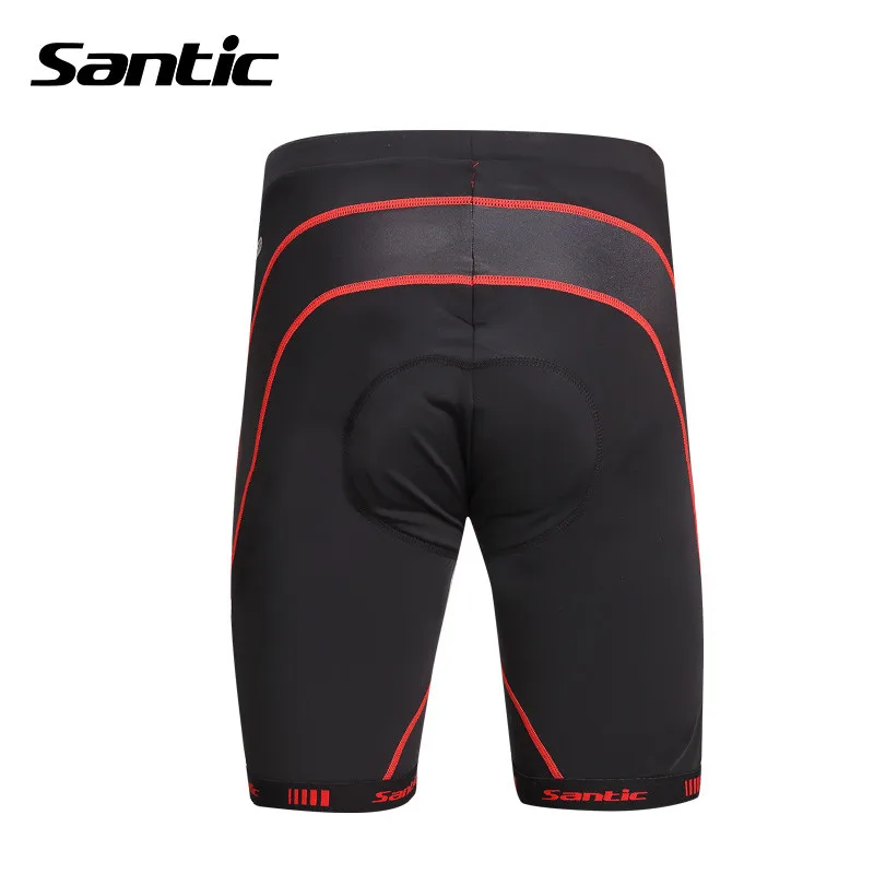 Велосипедные шорты Santic мужские Нескользящие с гелевыми вставками для езды на
