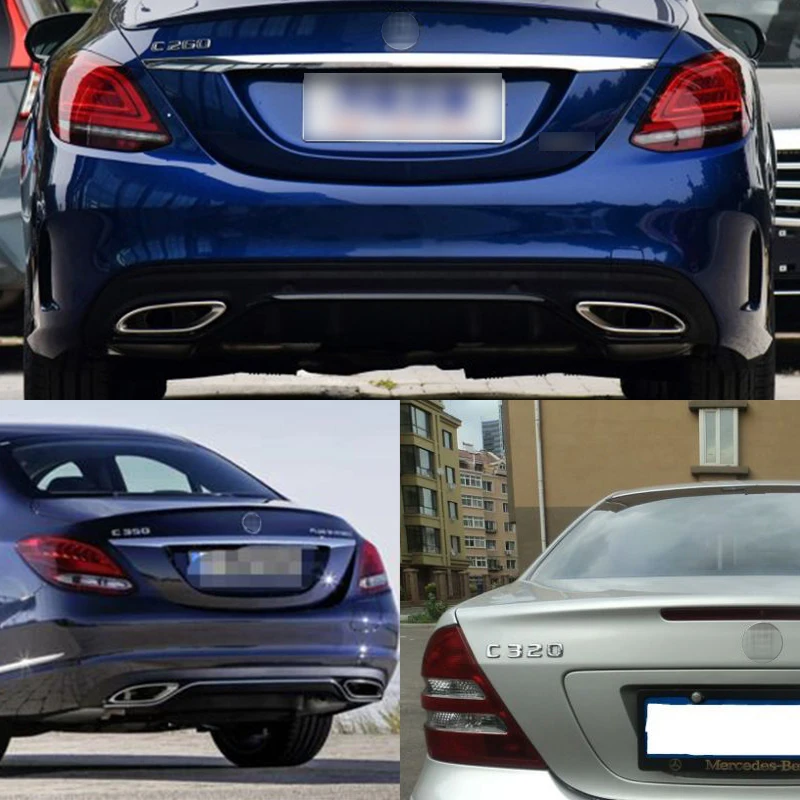 Багажник Задняя эмблема значок хромированные буквы для Mercedes Benz W203 W204 W205 C180 C200 C220