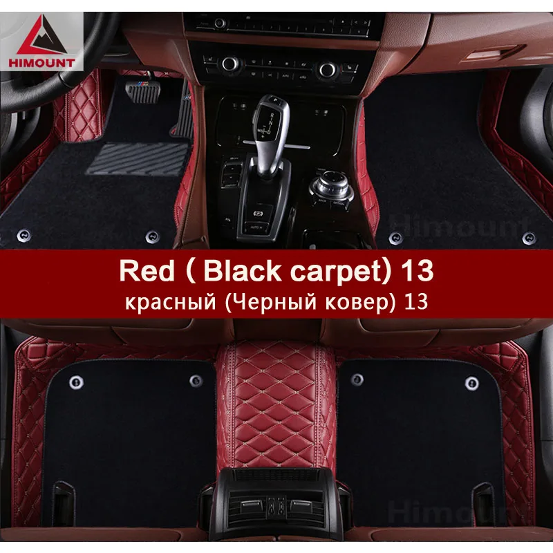 Автомобильные коврики на заказ, сделанные для Kia Soul Shuma Grand Carnival Sedona Opirus, автомобильный Стайлинг, высокое качество, роскошный прочный ковер - Название цвета: Red (Black) 13