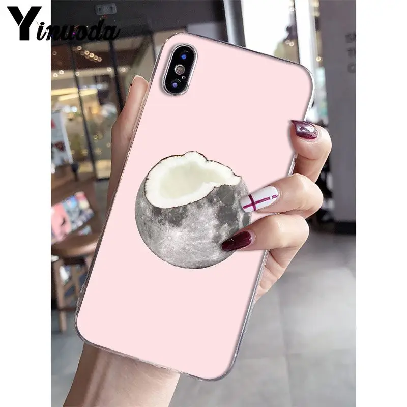 A4 Yinuoda, летний, крутой, кокосовый, сделай сам, раскрашенный, красивые аксессуары для телефона, чехол для iPhone 6S 6plus 7plus 8 8Plus X Xs MAX 5 5S XR - Цвет: A4