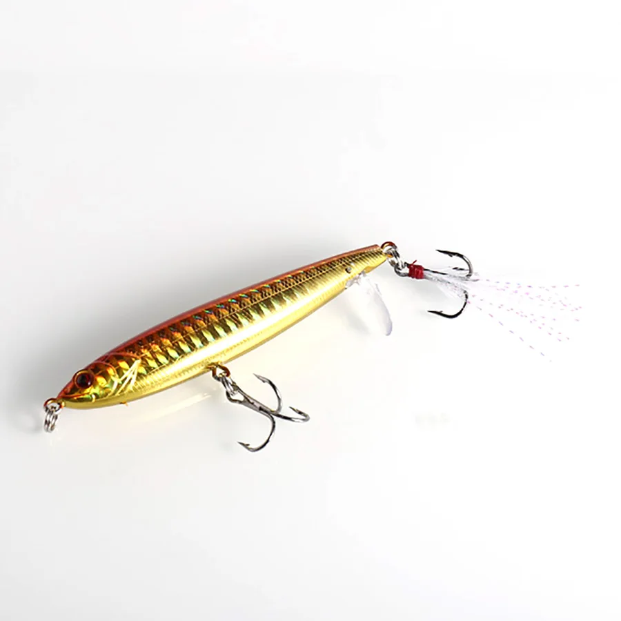 TUYA 1PC Ручка Рыболовная приманка верхняя вода Минноу Искусственная твёрдая приманка Поплавок верхняя вода Хвойная палочка Поппер 9,5 см 13 г.