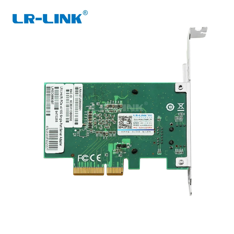 LR-LINK LREC6880BT 10Gb gigabit ethernet card pci-e express 4x один порт rj45 серверный адаптер сетевой