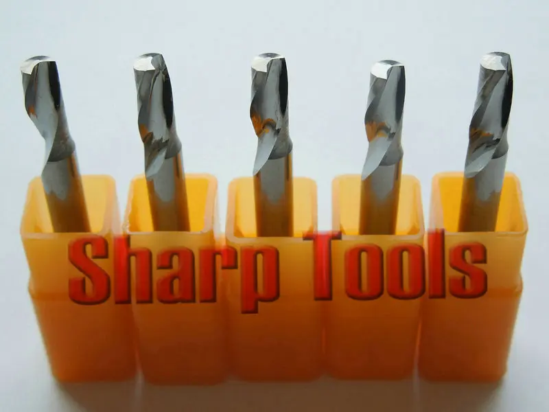 5 шт. 4*8 мм Одиночная флейта спиральная фреза карбида вольфрама концевые фрезы для