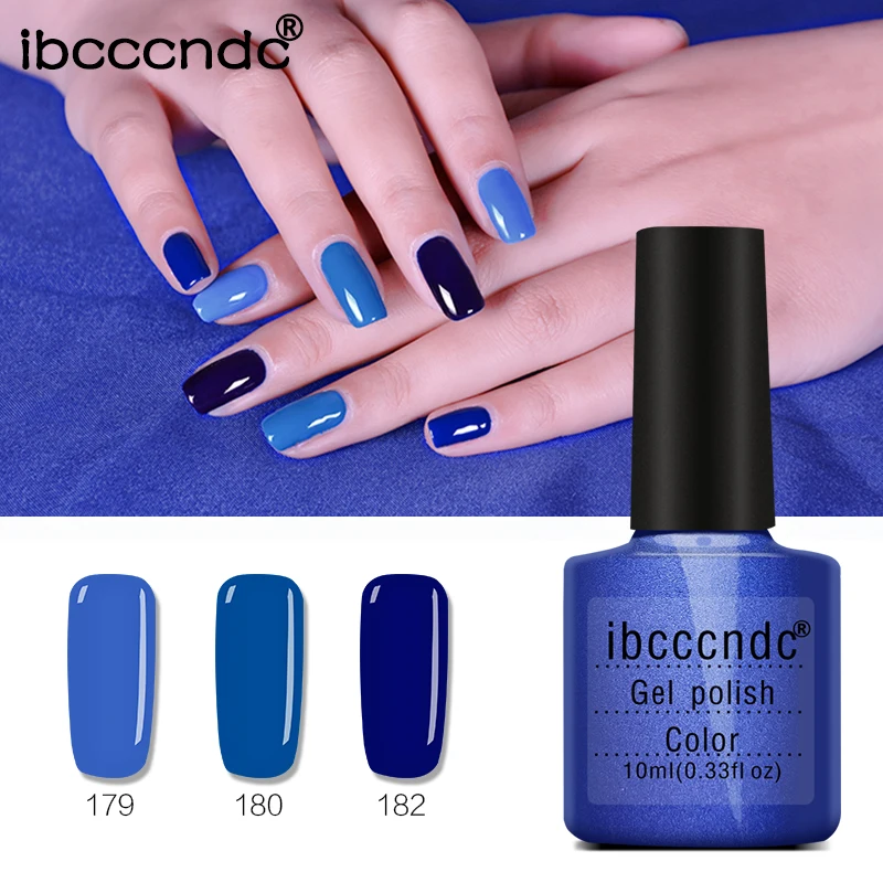 Темно синий УФ гель для ногтей 10 мл долговечный светодиодный Гель лак нейл арта