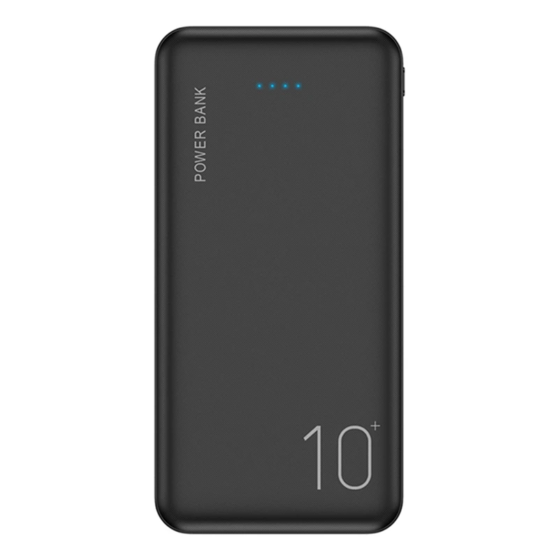 Black FLOVEME внешний аккумулятор 10000 мАч портативное зарядное устройство для samsung Xiaomi Mi Мобильный Внешний аккумулятор 10000 мАч повербанк телефон USB - Цвет: Black