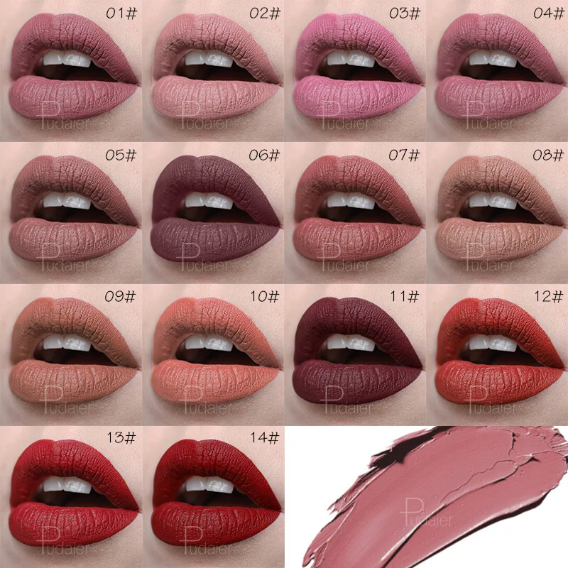 Miss Rose новинка популярные матовые Lipstic обнаженные долговечные водонепроницаемые