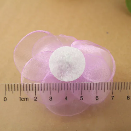 Бесплатная доставка-6 5 см цветы из вуали красивые тканевые ручной работы для