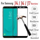 3D стекло для Samsung J6 J4 Plus закаленное защитное безопасное стекло на Galaxy J4 J6 Plus J7 Prime 2018 J4 + J6 + Защитная пленка для экрана