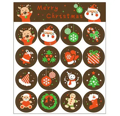 10 листов рождественские Санта Клаус стены Стикеры s герметизирующие пасты детей