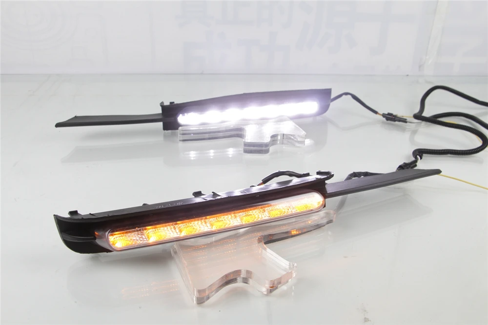 CSGJMY 2PCS DRL LED Daytime Running Light With Turn Signal Fog Lamp For Toyota MARK X REIZ 2004 2005 2006 2007 2008 2009 | Автомобили и