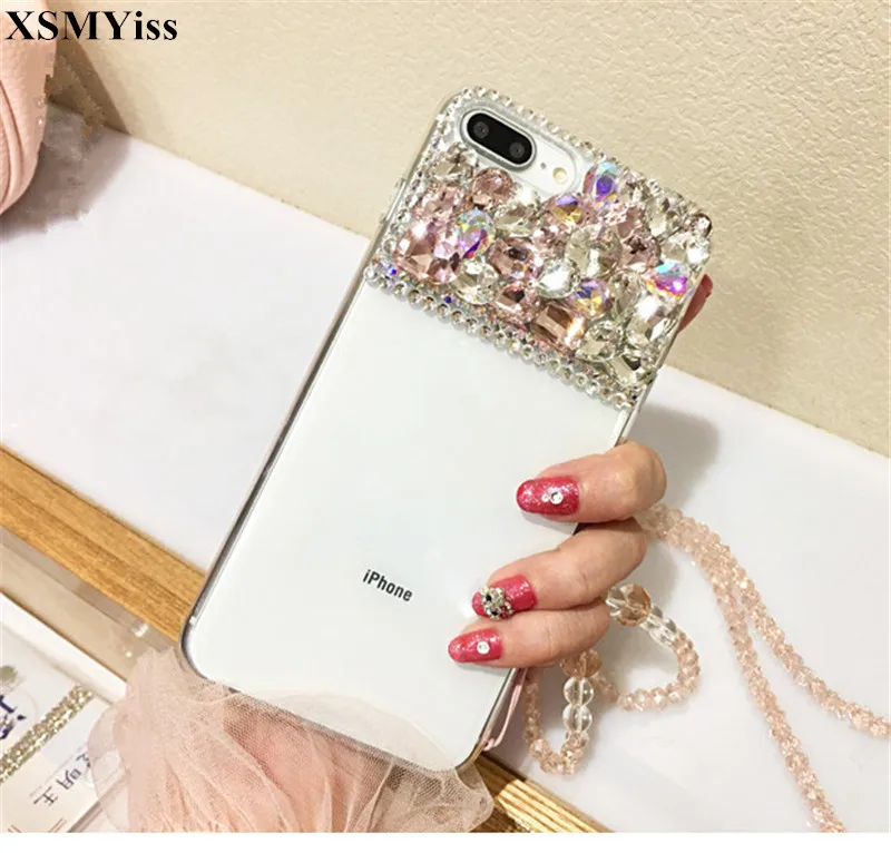 XSMYiss для Samsung j5 j7 j4 j6 j8 A5 A7 A9 A8 A6 PLUS 2017 2018 A80 роскошное украшение с прозрачными