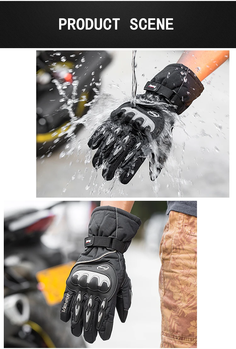 Vemar Мотоциклетные Перчатки мотоцикл зимний жесткий корпус Guantes мото перчатки водонепроницаемые ветрозащитные с сенсорным экраном для женщин Сноубординг ATV