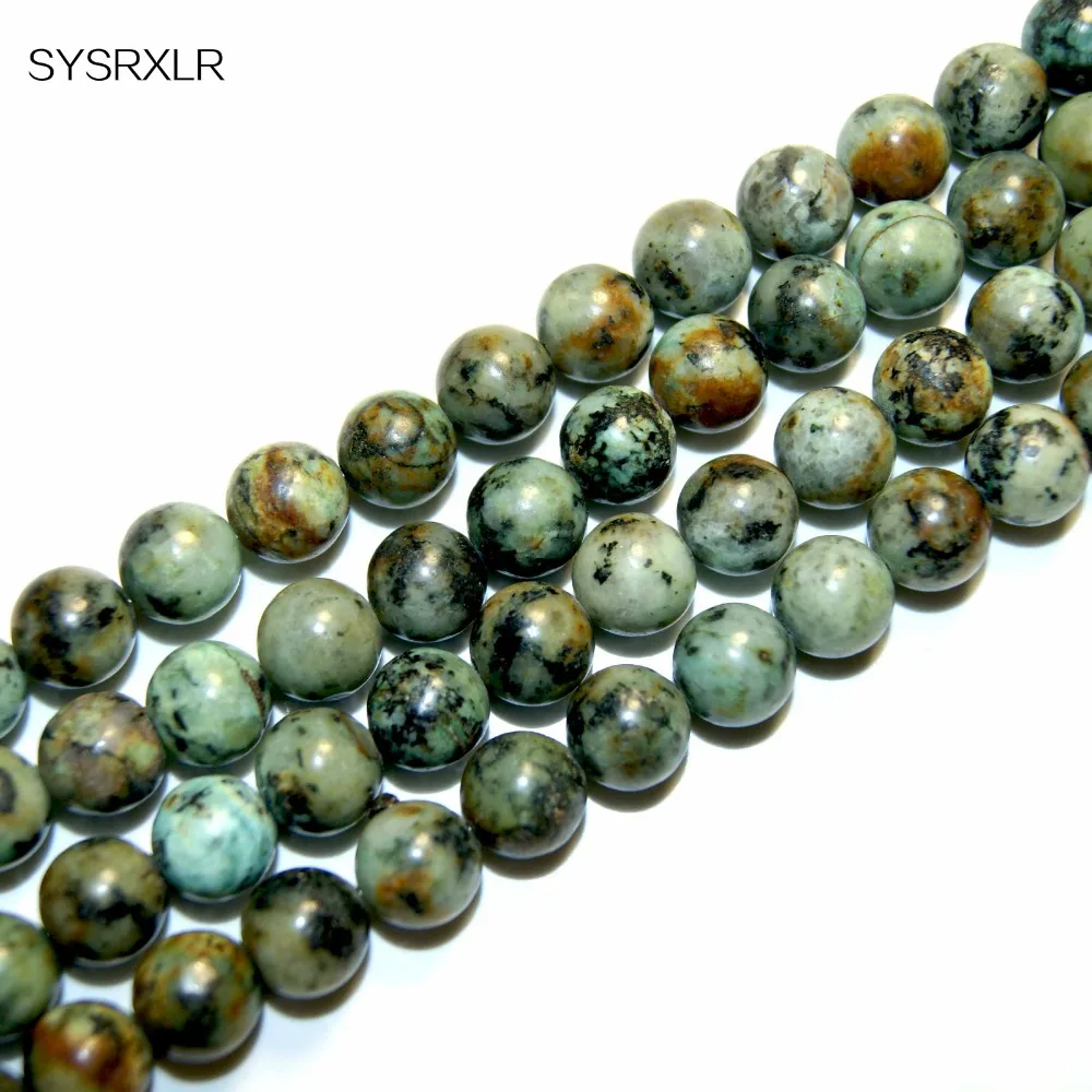 Wholesale New Fashion Natural Stone Round Loose For African Beads Bling Diy Bracelet Necklace Do 4 6 8 10 12 MM | Украшения и