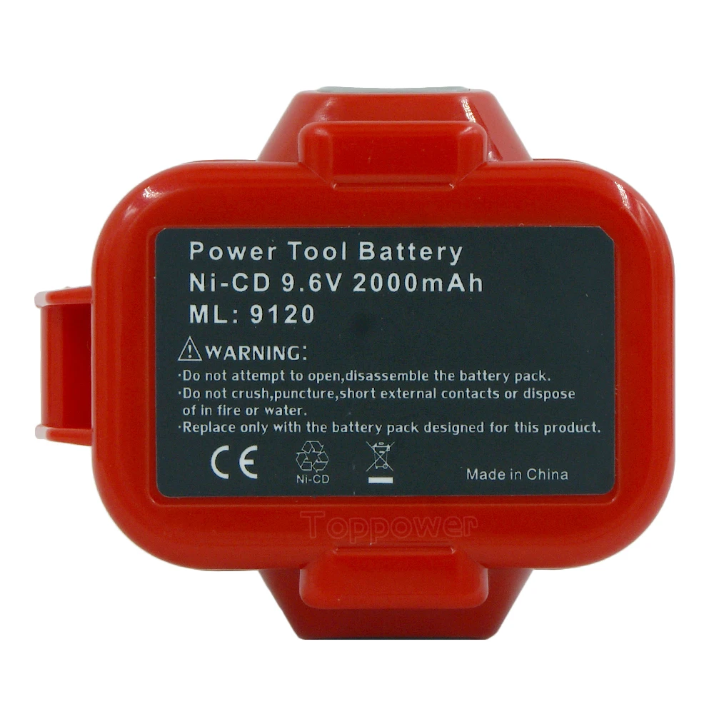 2.0Ah 9 6 V 2000MAH Ni-CD аккумуляторная Мощность инструменты Перезаряжаемые Замена для