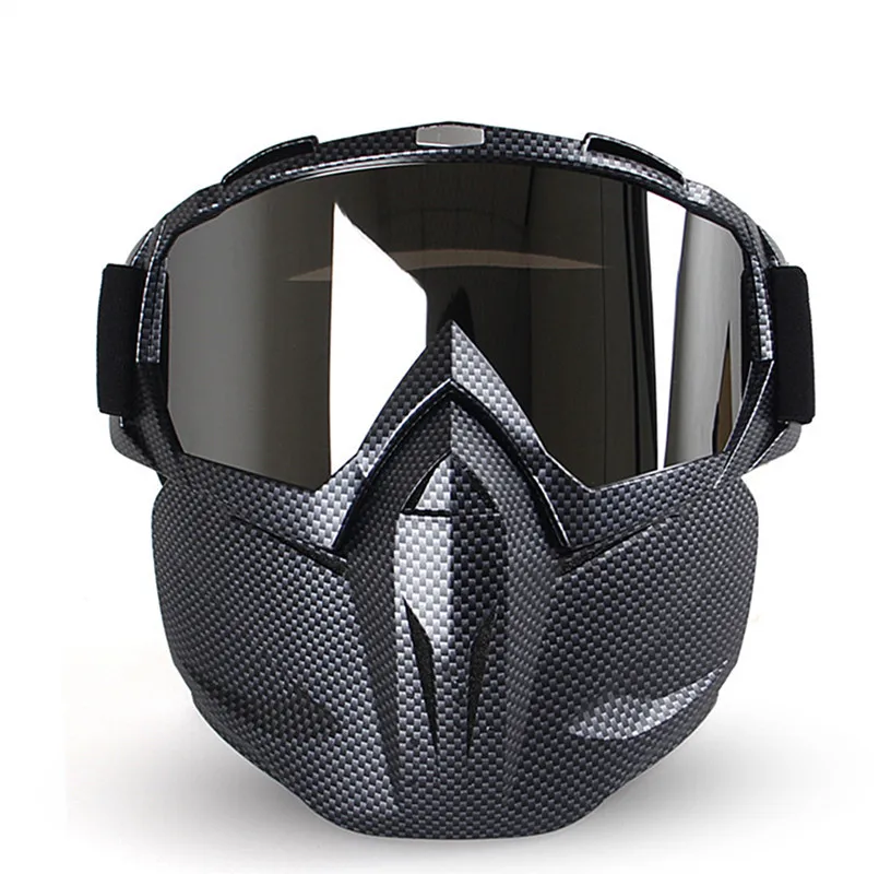 Модульная маска со съемными очками и фильтром для рта идеально подходит