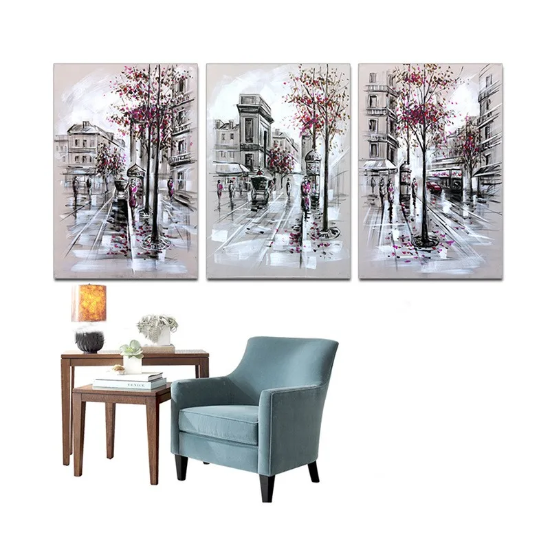 3 шт. Алмазная картина вышивка крестиком прогулки на улице один декор мозаика