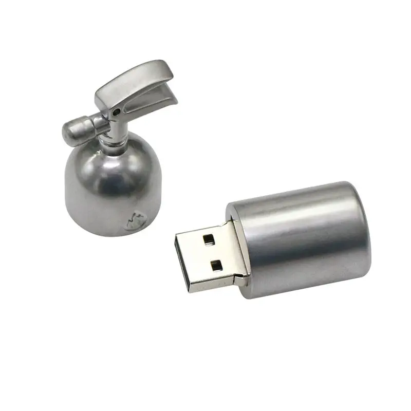 USB Flash Drive Cartoon Metal Fire Extinguisher Model 16GB 32GB 64GB 128GB Pen Drive 8GB Flash Memory USB Stick 8GB Pendrive USB