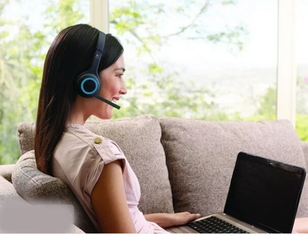 Подлинная Logitech H600 стерео гарнитура с шумоподавлением беспроводные наушники 2.4