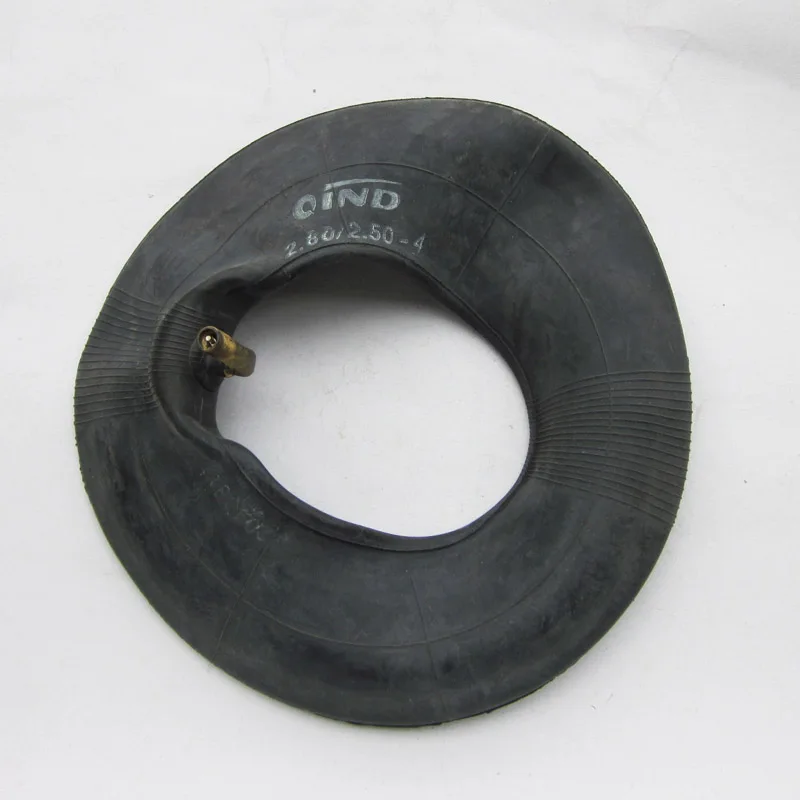 Внутренняя камера 2.80/2.50-4 для электроскутеров для пожилых с изогнутым клапаном. Аксессуары в комплекте.