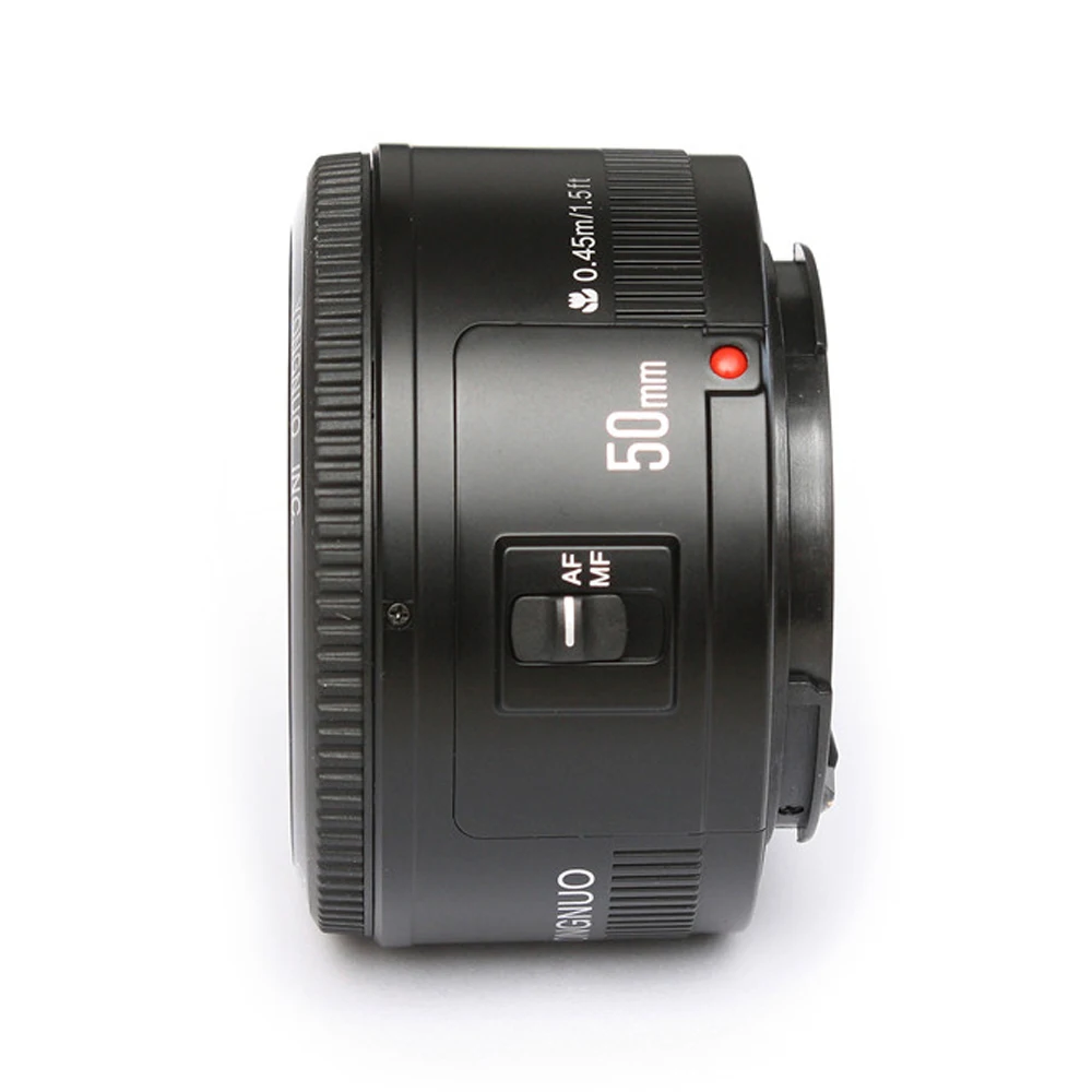 YONGNUO YN50mm f1.8 YN 50 мм AF объектив YN50 с автофокусом крышка УФ сумка для цифровых