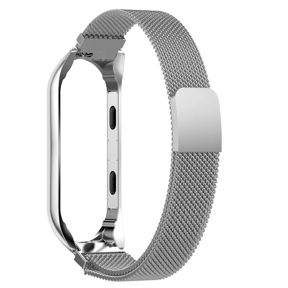 Магнитный браслет из Миланской нержавеющей стали роскошный ремешок для MiBand 4 Mi Band