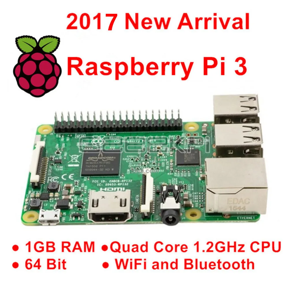 Raspberry Pi 3 Model B 1GB RAM Quad Core 1 2 GHz 64bit CPU WiFi & Bluetooth|raspberry pi|pi 3raspberry pi model b |