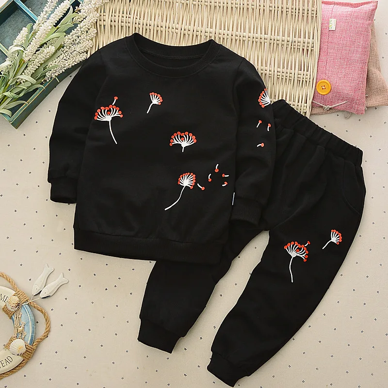 

Children Clothing Kids Baby Clothes Boys Girls Spring Autumn Long Sleeves 2PC Set Cotton Leisure Long Sleeve Cute Suit
