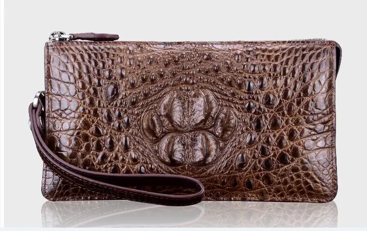 100% натуральная крокодиловая кожа Кошельки и портмоне из кожи аллигатора Мужской