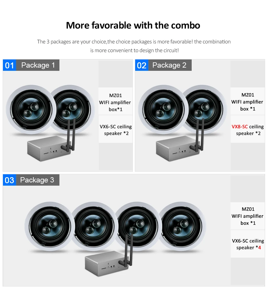 Wifi потолочные колонки oupuhsi Hi-Fi система домашнего кинотеатра Лучшая крыша loudspseakers домашняя аудио с wifi усилителем