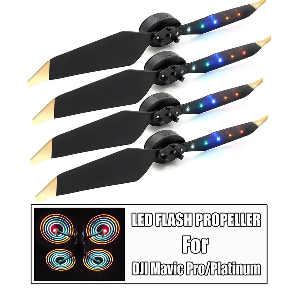 HIPERDEAL 2 пары 8331 LED вспышка пропеллеры для DJI Mavic Pro Platinum низкий уровень шума