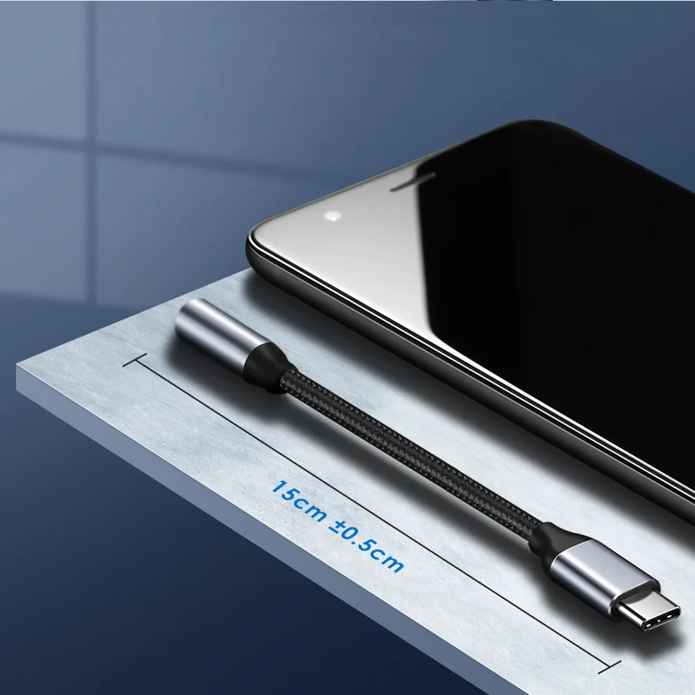 Type C 3,5 разъем для наушников USB C до 3,5 мм AUX Наушники Адаптер для huawei mate 20 P30 pro Xiaomi Mi 6 8 9 SE аудио кабель