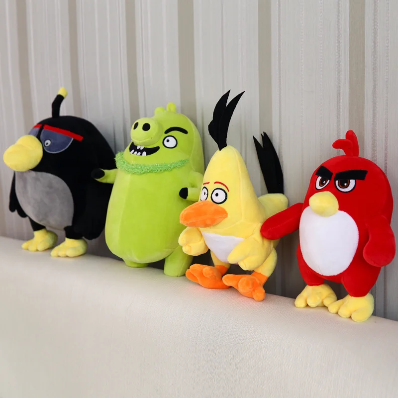 Большие Мультяшные птицы телефон игры плюшевый мультфильм игрушка подушка