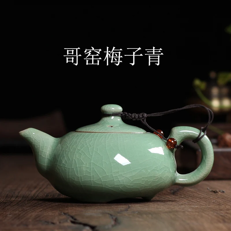 5 Керамика кунг-фу чайник Geyao Лед треснул полноценно чай с celadon ручной фильтром 170 мл - Цвет: 5