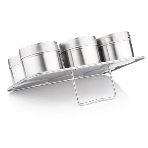 Горячая продажа 6 шт Магнитная бутылочка приправа баночка для специй набор