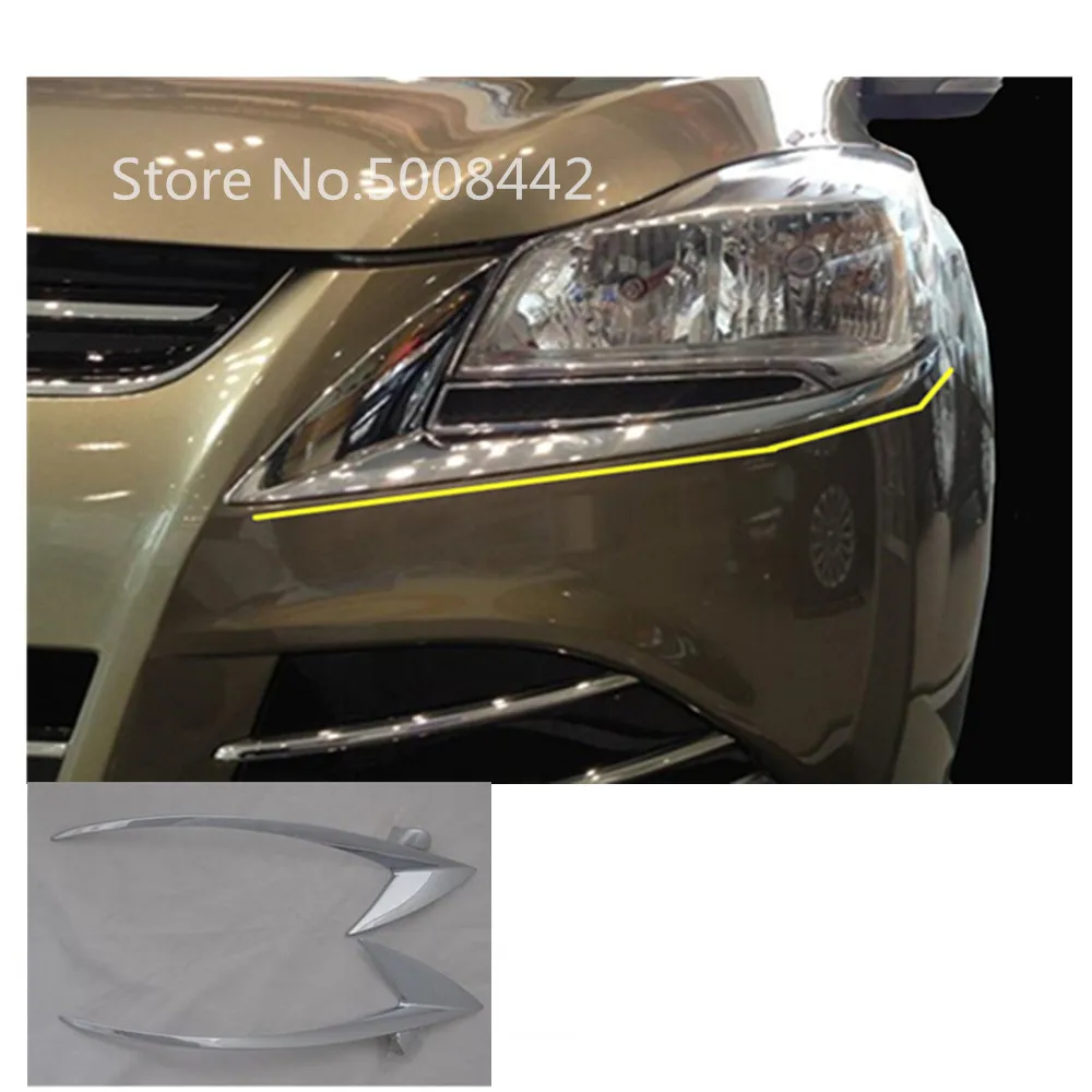 Передняя Крышка для автомобиля передний светильник бровей ABS хромированный