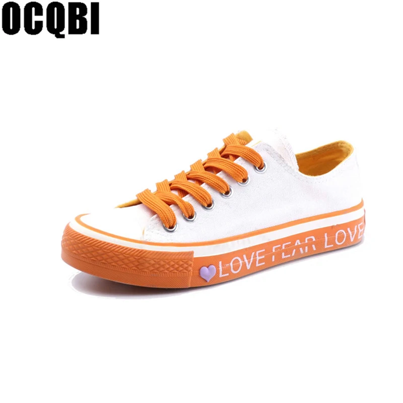 Новинка модная женская Вулканизированная обувь Повседневная парусиновая на