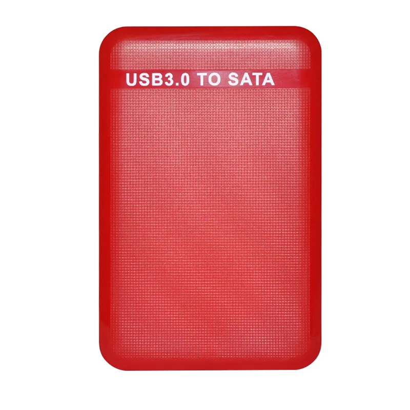 Red Sunvalley внешний HDD Caddy 2,5 дюйма USB 3,0 на SATA Интерфейс Скорость 6 ГБ/сек. SSD жесткий диск случае Поддержка 3 ТБ жесткий диск - Цвет: Red