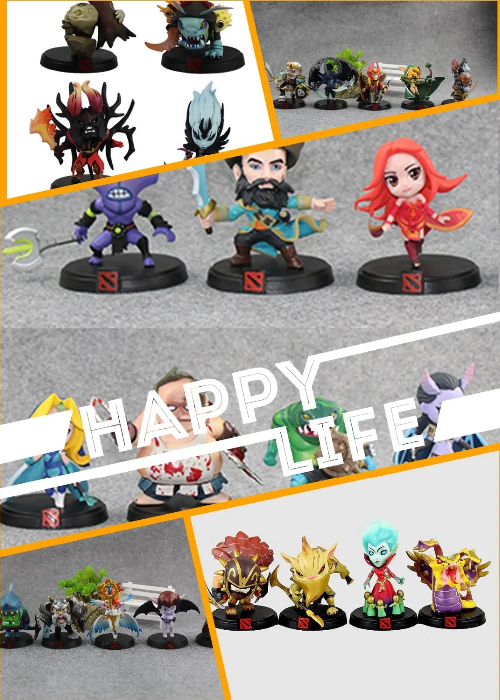 

DOTA 2 Game Figure Kunkka Lina Pudge Queen Tidehunter CM FV PVC Action Figures Collection dota2 Toys