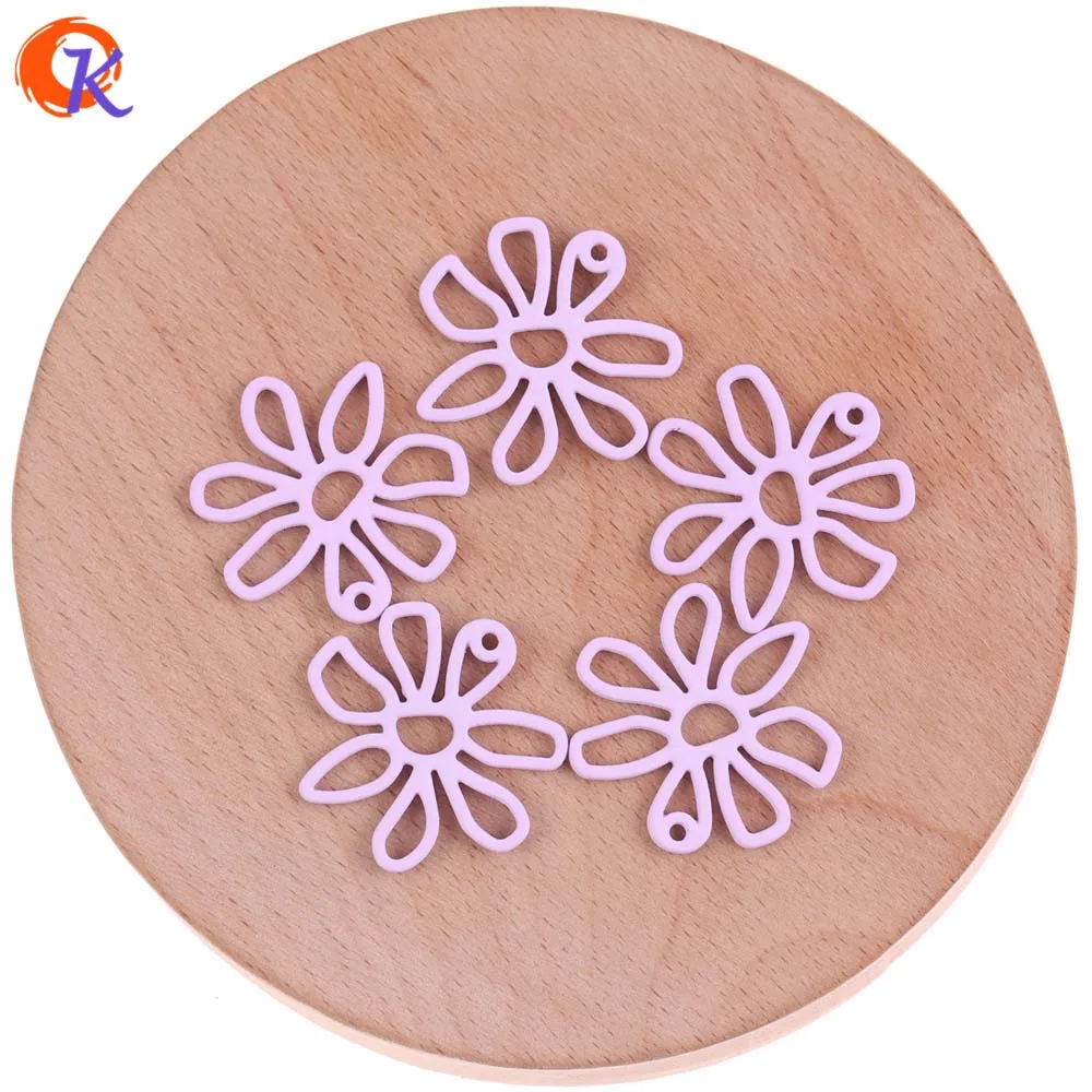 

Cordial Design 50Pcs 25MM 52MM Jewelry Accessories/Color Hollow Flower Shape/Hand Made/Earrings Base Making/Earring Findings