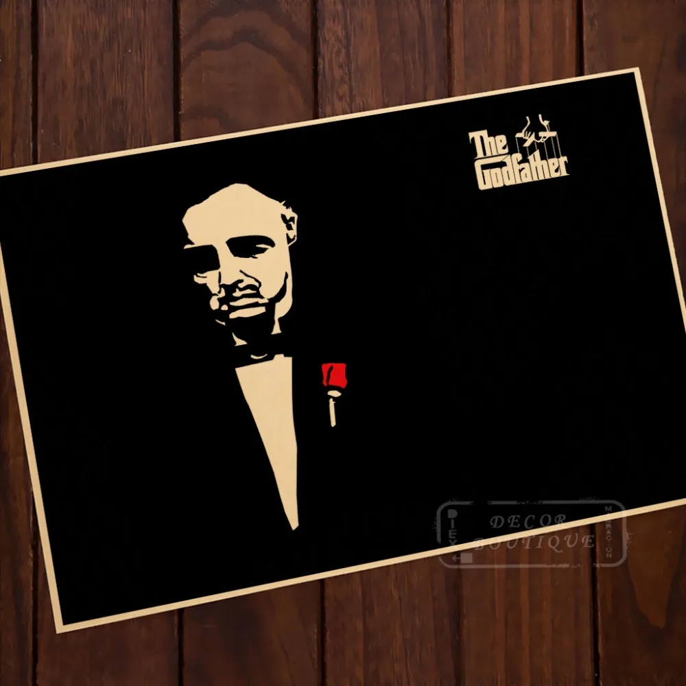 The Godfather Directed by Francis Ford Coppola Vintage Retro Poster Decorative DIY Wall Canvas Sticker Posters Home Decor Gift | Дом и сад