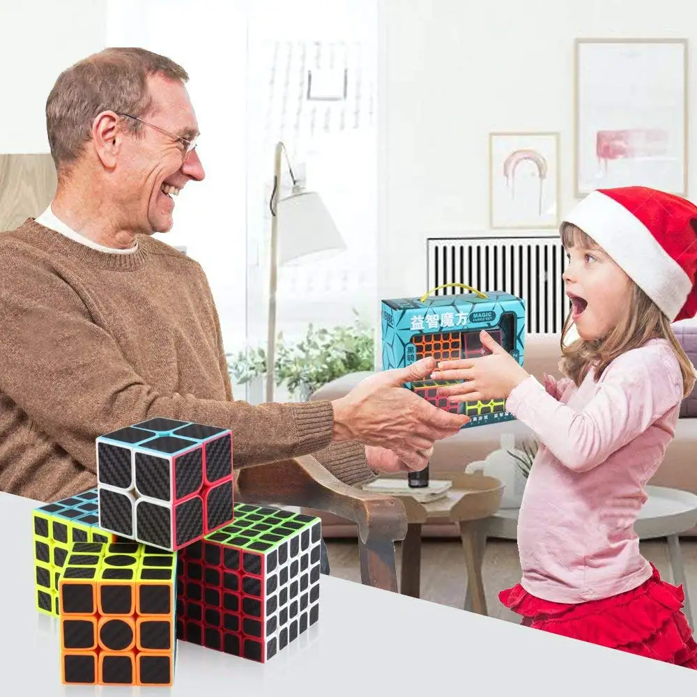 D FantiX Zcube набор скоростных кубиков из углеродного волокна 2x2 3x3 4x4 5x5 магических