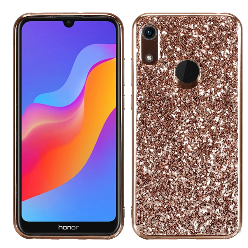 Роскошный блестящий чехол для huawei P30 Pro P20 mate 20 Lite Y5 Y6 чехол с блестящими блестками для Honor 10i 8S 8A Pro View 20 - Цвет: Розовый