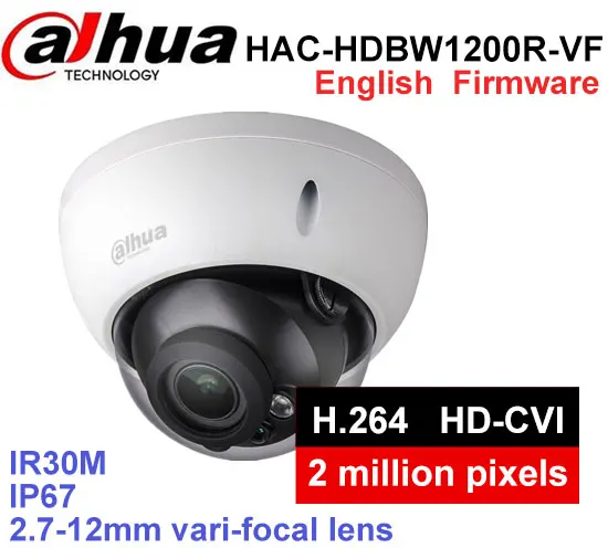 Dahua HAC HDBW1200R VF H2.64 MJPEG 2 8 мм ~ 12 с переменным фокусным расстоянием Моторизованный