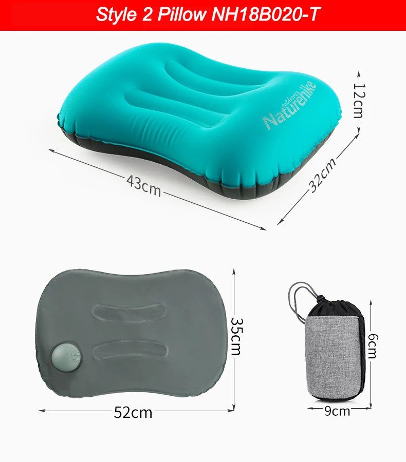 Naturehike Air надувная подушка Сверхлегкий Портативный ручной Пресс Открытый Подушка путешествия подушка для шеи складной походный туристический коврик