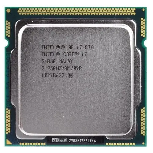 Used Core i7 870 2.93 GHz Quad-Core L3 8M Processor Socket 1156 CPU SLBJG 95W 2