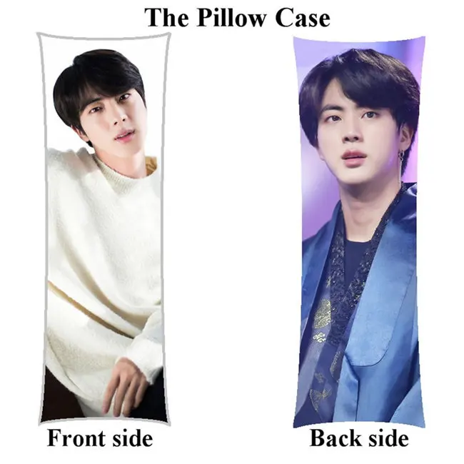 pillowcase Bangtan чехол для подушки для мальчиков Jin JungKook домашний длинный Чехол для подушки на заказ на день рождения - Цвет: pillowcase